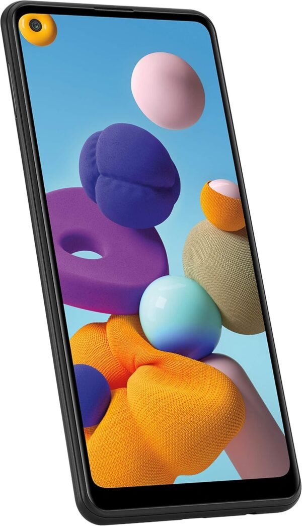 Samsung Galaxy A21 GSM Unlocked Android Cell Phone, US Version Smartphone, 32GB Storage, Long-Lasting Battery, 6.5” Infinity Display, Quad Camera, Black (Renewed)
