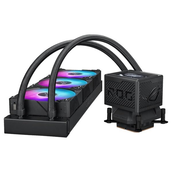 ASUS ROG RYUYJIN III 360 ARGB Extreme All-in-one AIO CPU Liquid Cooler, AMD Ryzen 9000 & Intel Core Ultra Ready, Asetek Gen8 V2 Pump; high Airflow & Static Pressure Magnetic Fans