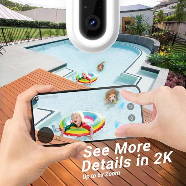 Laview 2K Solar Security Cameras Wireless Outdoor, Rechargeable Battery Wifi Cameras for Home Security with Spotlight Color Night Vision,Siren Alarm,AI Human Detection,IP65,2-Way Talk,Cloud/SD Storage
