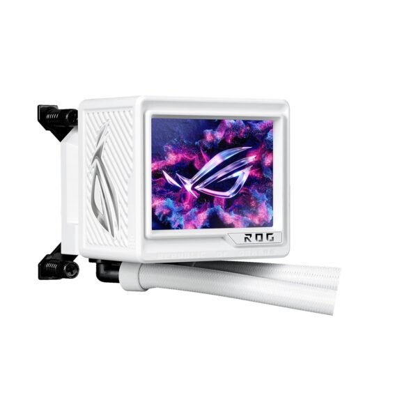 ASUS ROG RYUYJIN III 360 ARGB Extreme White Edition All-in-one AIO CPU Liquid Cooler, AMD Ryzen9000 & Intel Core Ultra Ready, Asetek Gen8 V2 Pump, high Airflow & Static Pressure Magnetic Fans