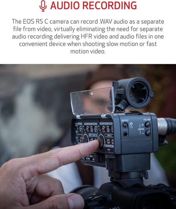 Canon EOS R5 C RF24-105mm F4 L is USM Lens Kit 8K/60P FF Sensor Pro Cinema/Photo Camera, RF Mount, Internal RAW, 8K HDMI RAW Out, 4K/2K Oversampling, Compact, Lightweight Design, Dual Pixel CMOS AF