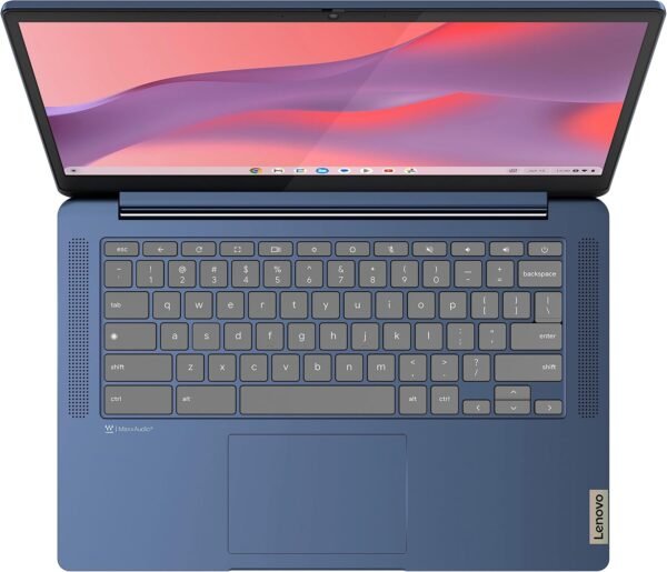 Lenovo Flagship Chromebook, 14'' FHD Touchscreen Slim Thin Light Laptop Computer, 8-Core MediaTek Kompanio 520 Processor, 4GB RAM, 64GB eMMC, WiFi 6,Chrome OS, Abyss Blue