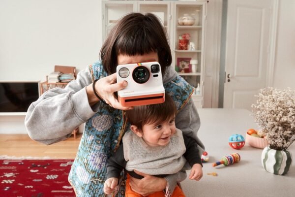 Polaroid Now 3rd Generation I-Type Instant Camera + Film Bundle - Now Black Camera + 16 Color Photos (6560)