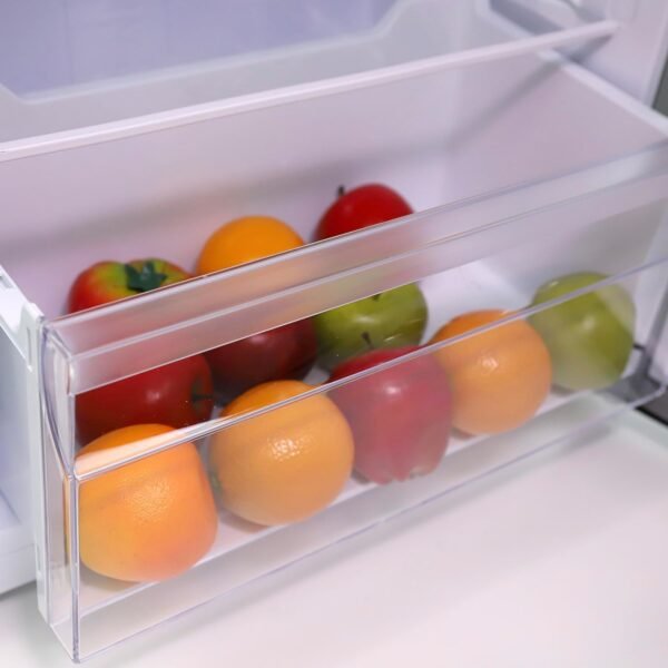 West Bend WBRT73S Apartment Refrigerator Freestanding Slim Design Full Fridge with Top Freezer for Condo, House, Small Kitchen Use, 7.4 cu.ft, Metallic