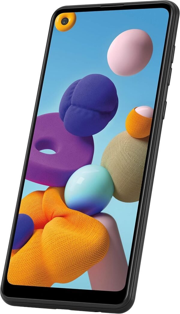Samsung Galaxy A21 GSM Unlocked Android Cell Phone, US Version Smartphone, 32GB Storage, Long-Lasting Battery, 6.5” Infinity Display, Quad Camera, Black (Renewed)