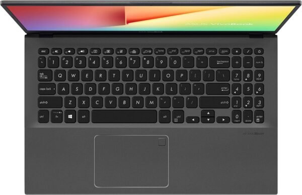 ASUS VivoBook 15 Thin and Light Laptop, 15.6” FHD Display, Intel i3-1005G1 CPU, 8GB RAM, 128GB SSD, Backlit Keyboard, Fingerprint, Windows 10 Home in S Mode, Slate Gray, F512JA-AS34