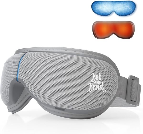 BOB AND BRAD Eye Massager with Heat and Cooling, EyeOasis 2 Eye Mask for Migraines FSA HSA Eligible, Heated Eye Care Device for Eye Strain Relief Improve Sleep, Ideal Gifts for Women Men Mom Dad