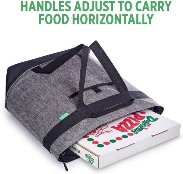 Jumbo Insulated Cooler Bag (Charcoal) with HD Thermal Insulation - Premium, Collapsible Soft Cooler Makes a Perfect Insulated Grocery Bag, Food Delivery Bag, Travel Bag, Beach or Picnic Bags