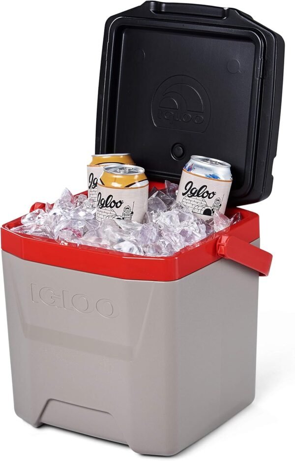 Igloo Quantum Cooler, Sandstone/Blaze Red/Black, 12 Quart