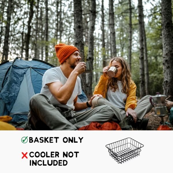 Cooler Basket for RTIC 32, 52, or 72 Qt Ultra-Light Coolers - Fits Coleman 54 Qt Steel Belted Cooler - Compatible with Dividers, Inserts, Straps, Locks, and Other RTIC Cooler Accessories