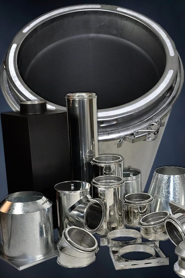 8" X 39" Chimney Pipe Class-A, All-Fuel, 304 Stainless Steel, Wood Stove Chimney, Ul103