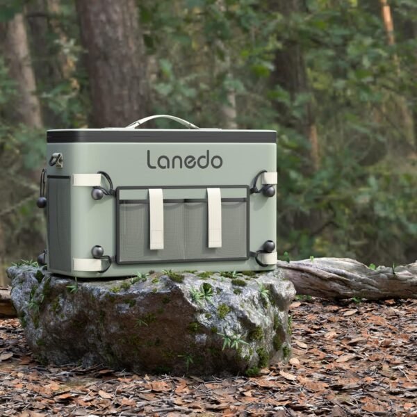 34/28-Can Lanedo Soft-Sided Cooler-Collapsible, Waterproof,Use as a Beach Cooler, Soft Ice Bag, Ice Chest, or Travel Cooler for Food Shopping, Camping, Kayaking, Fishing, and Multi-Person Lunch Bag