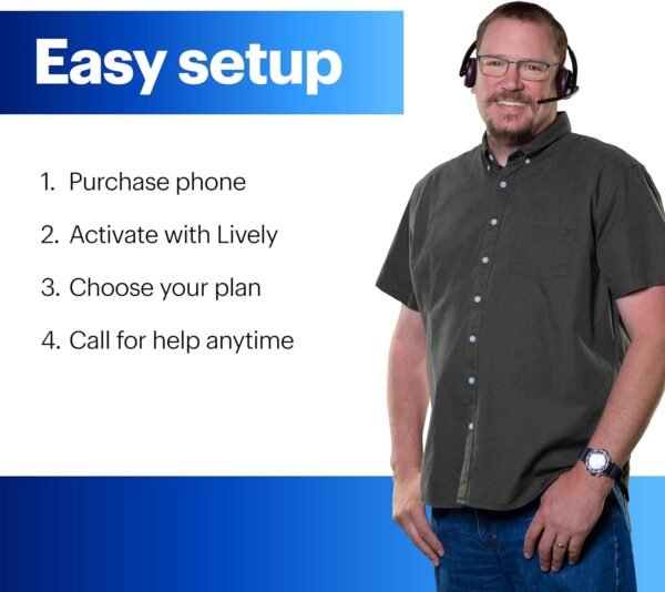 LIVELY Jitterbug Smart4 Smartphone for Seniors - Cell Phone for Seniors - Not Compatible with Other Wireless Carriers - Must Be Activated Phone Plan
