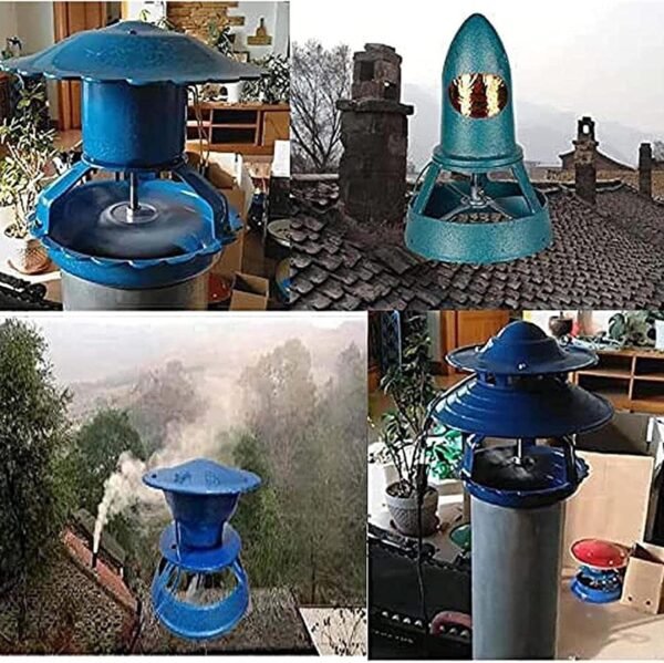 Household Chimney Fan 100W Induced Draft Fan Kitchen Chimney Blower Fan Fireplace Exhaust Fan Exhaust ​Smoke Machine,B（1pc）