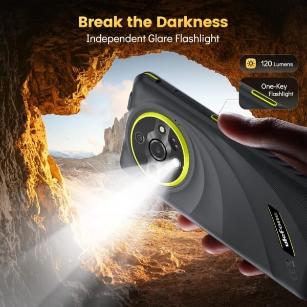 Ulefone Armor X31 Pro 5G Rugged Smartphone (2025), 16GB+256GB/2TB SD, MTK Dimensity 6300 64MP Main Cam + 25MP Night Vision Cam, 6050mAh 6.56 Inch 120Hz Android 14 Cell Phone Dual SIM GPS Fingerprint