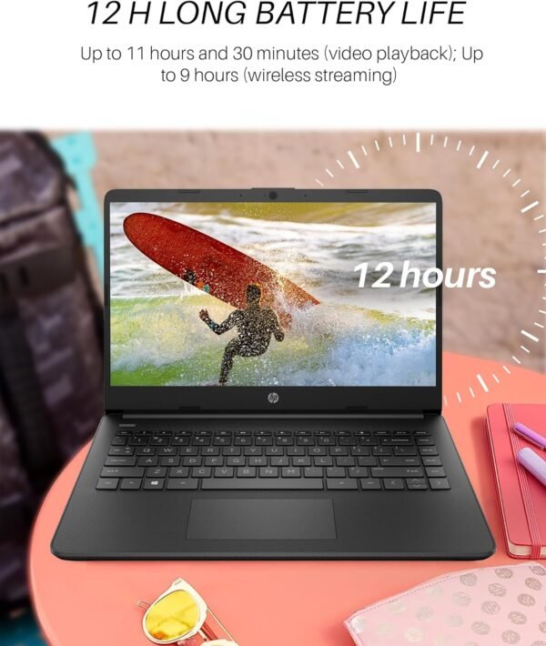 HP Laptops 16GB RAM for Students Business, 14 inch HD Screen, Intel Dual-Core N4120, 416GB Storage(128GB eMMC + 256GB MSD + 32GB USB C Flash Drive), Windows 11 Pro & Office Pro Lifetime License