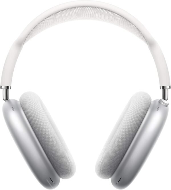Apple AirPods Max Wireless Over-Ear Headphones, Active Noise Cancelling, Transparency Mode, Personalized Spatial Audio, Dolby Atmos, Bluetooth Headphones for iPhone – Silver
