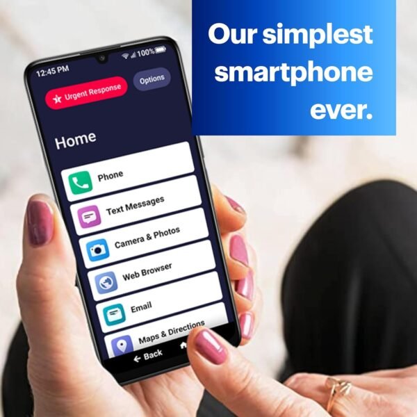 LIVELY Jitterbug Smart4 Smartphone for Seniors - Cell Phone for Seniors - Not Compatible with Other Wireless Carriers - Must Be Activated Phone Plan