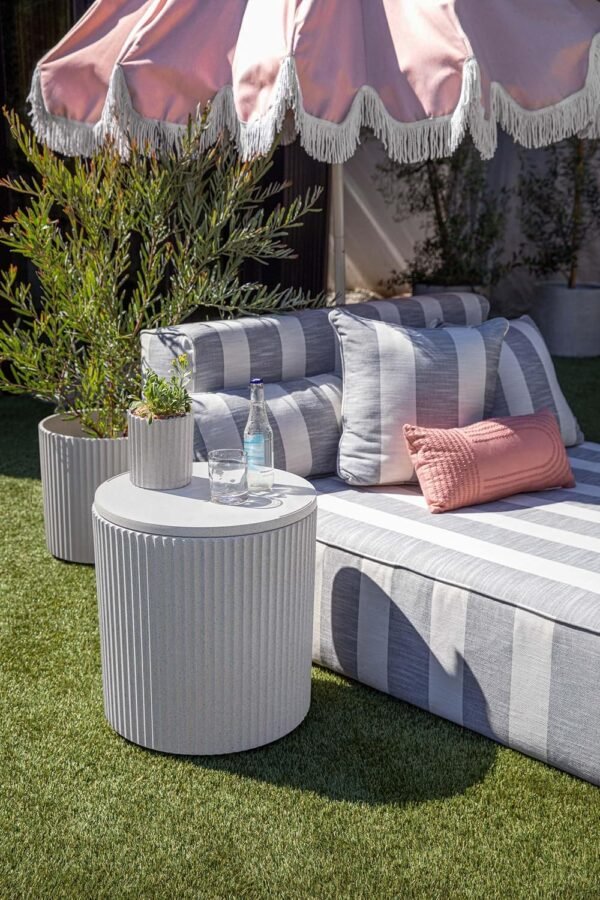 Veradek Cooler Side Table - 2 in 1 - Designed for use as Outdoor Side Table, Patio Decor and Ice Chest