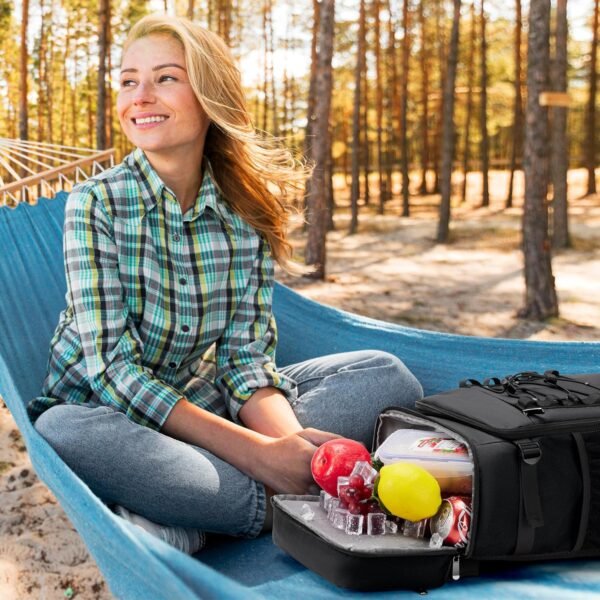 Cooler Backpack - 40 Cans Insulated Backpack Cooler for Men & Women, 2 Leak Proof Compartments Cooler Bag for Picnic, Lunch, Camping and Beach - MIYCOO