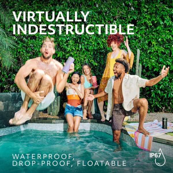 Ultimate Ears Boom 4 Portable Waterproof Bluetooth Speaker with 360-Degree, Bold, Immersive, Crystal-Clear Sound, Floating Speaker with 15-Hour Battery and 147ft (45m) Range - Blue