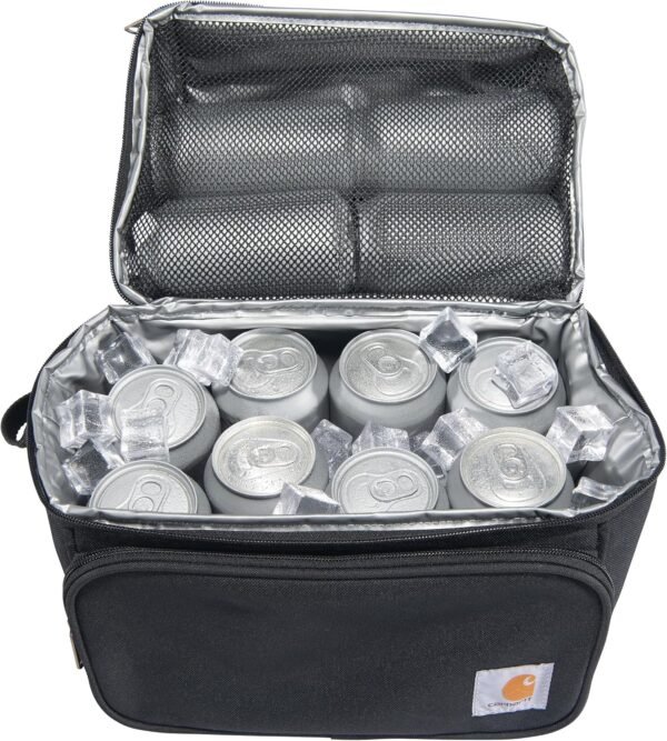 Carhartt Camping Cooler, Worksite Lunchbox, Soft Shell Cooler for Construction Sites, Work and Everyday Use Cooler, Black