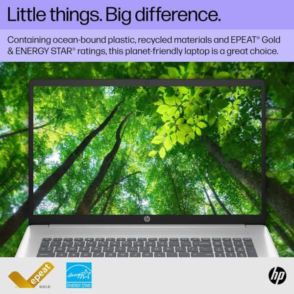 HP 17.3 inch Laptop, FHD Display, AMD Ryzen 5 7520U, 16 GB RAM, 512 GB SSD, AMD Radeon Graphics, Windows 11 Home, 17-cp2099nr (2024)