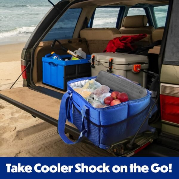 Cooler Shock Ice Packs - Reusable, Premium, Large Pack and Lunch Set for Long Term Use - Cools Faster Than Ice - Cooler Accessories